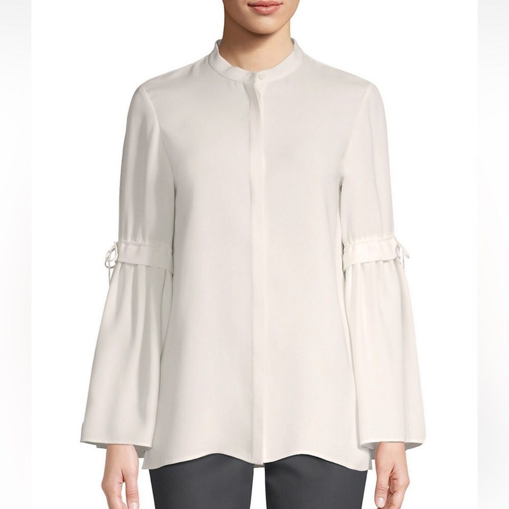LAFAYETTE 148 NEW YORK ROANNA SILK BLOUSE